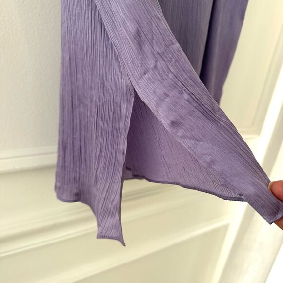 Vince Ribbed Trim Lavender Sleeveless Tank Size Large NWT - Picture 4 of 7